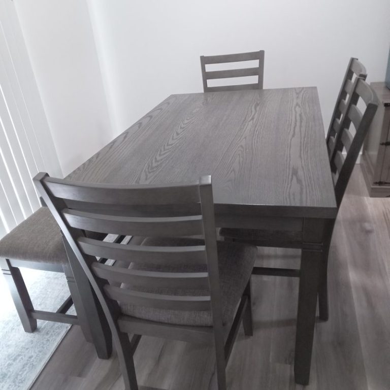 Dining table and chairs assembled in Chatham-Kent