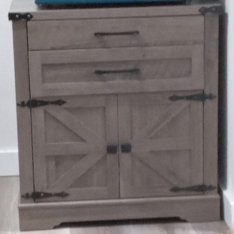 Storage cabinet assembled in a Chatham-Kent home